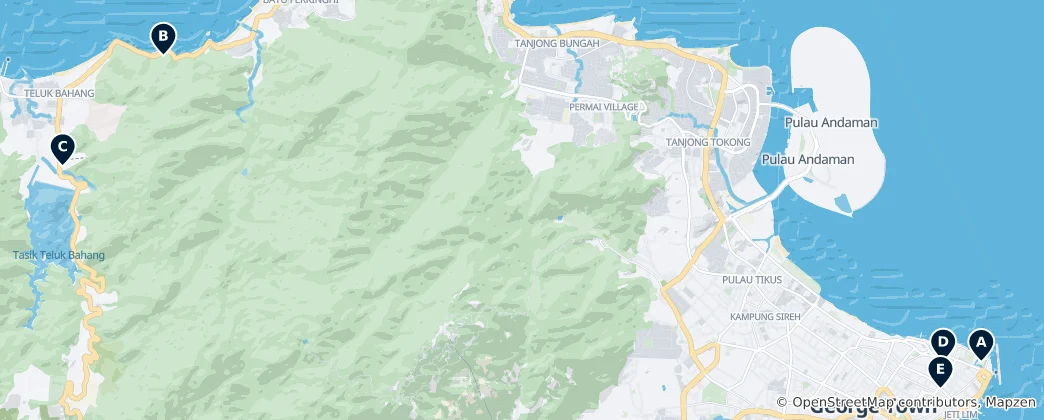 Penang's Hidden Gems 지도