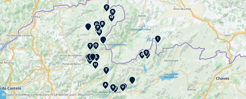 Carte de Sacred Sites and Churches