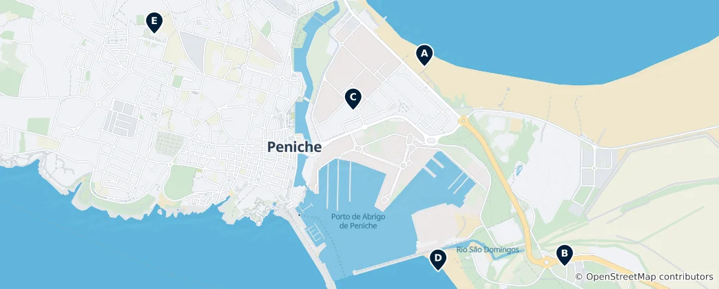 Mappa di Surfing and Watersports