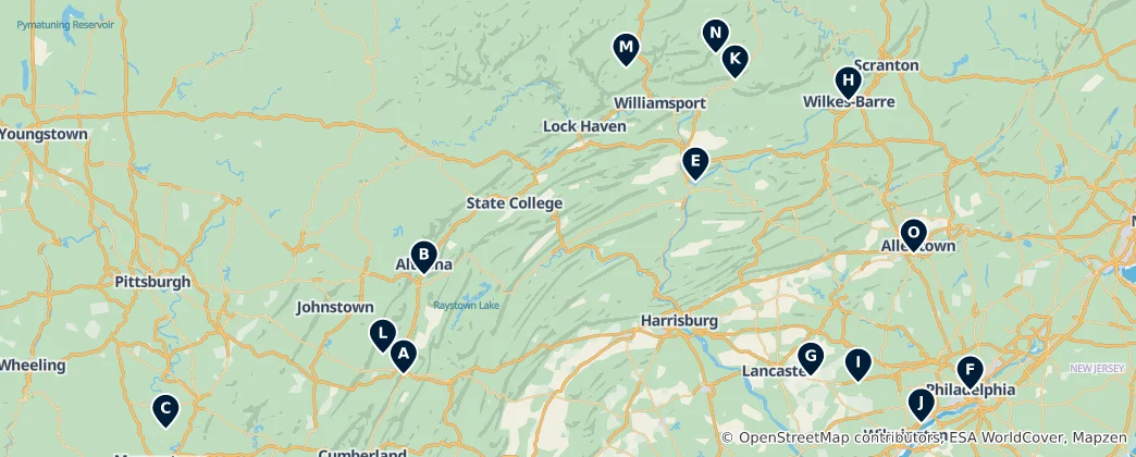 Map of Historic Heritage Sites