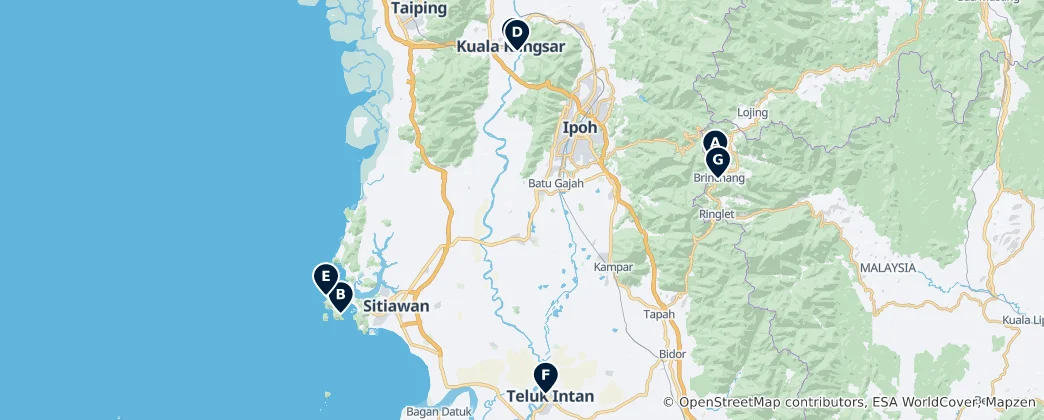 Mapa de Hidden Gems