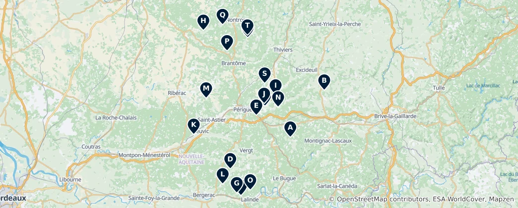 Map of Castles and Manors Heritage