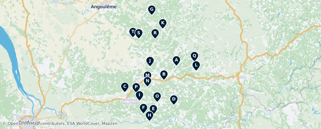 War Memorials and Cemeteries — Mapa