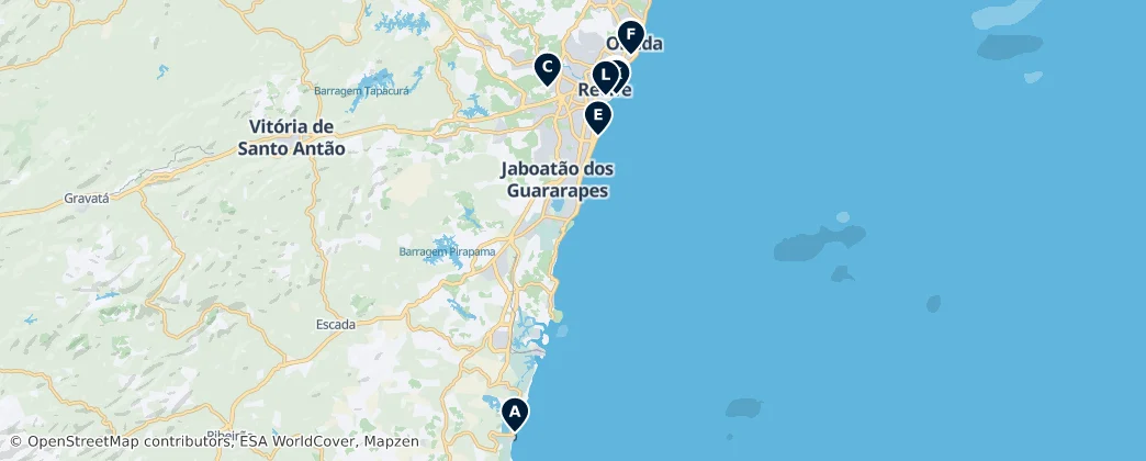 Pernambuco Essentials — Mapa