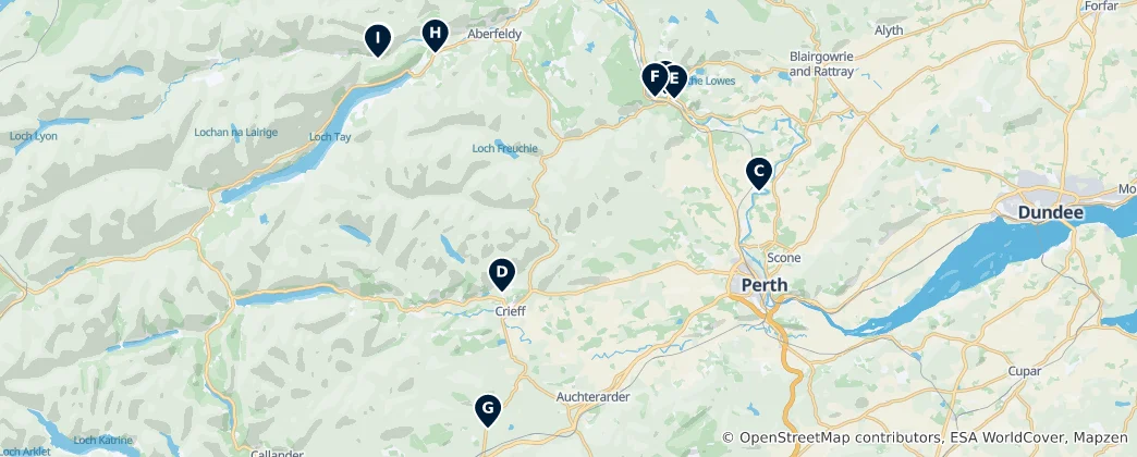 Map of Archaeological & Ancient Sites
