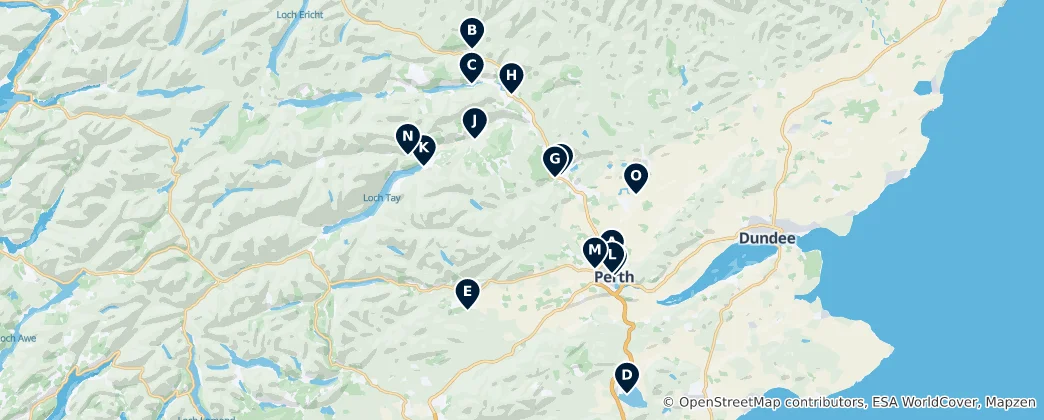 Mappa di Perth and Kinross Essentials