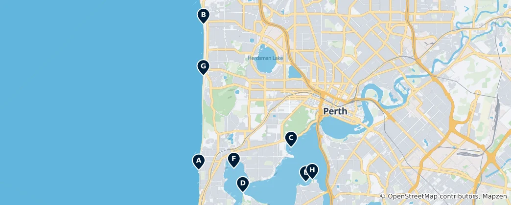 Map of Best Beaches & Bays