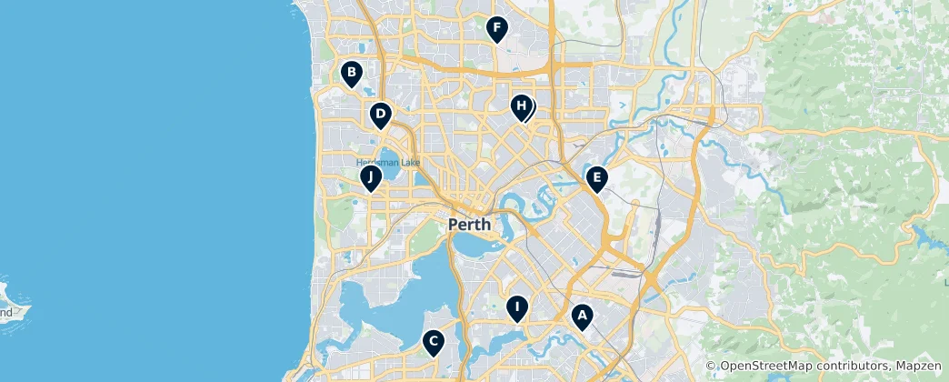 Map of Top Shopping & Markets