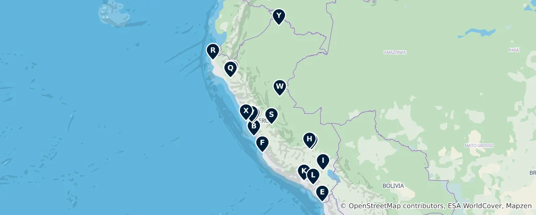 Mappa di Peruvian Religious Heritage