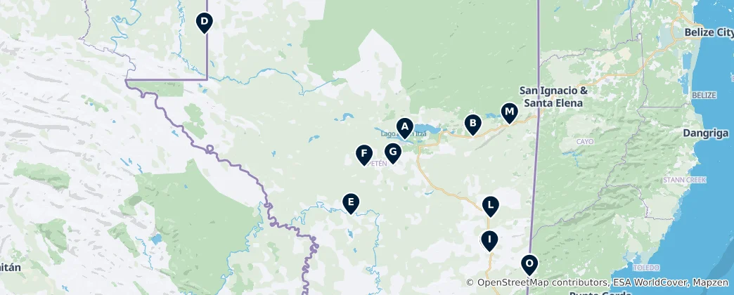 Map of Sacred Sites and Churches