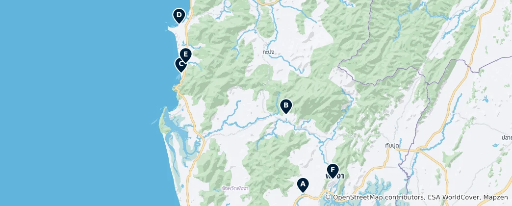 Map of Undiscovered Thailand Gems