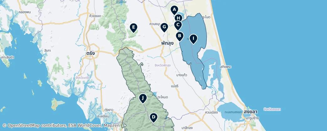 Phatthalung Highlights — Térkép