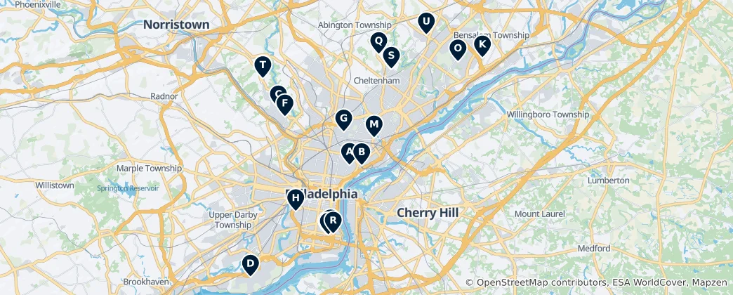 Mapa Markets, Pizza & Bakeries
