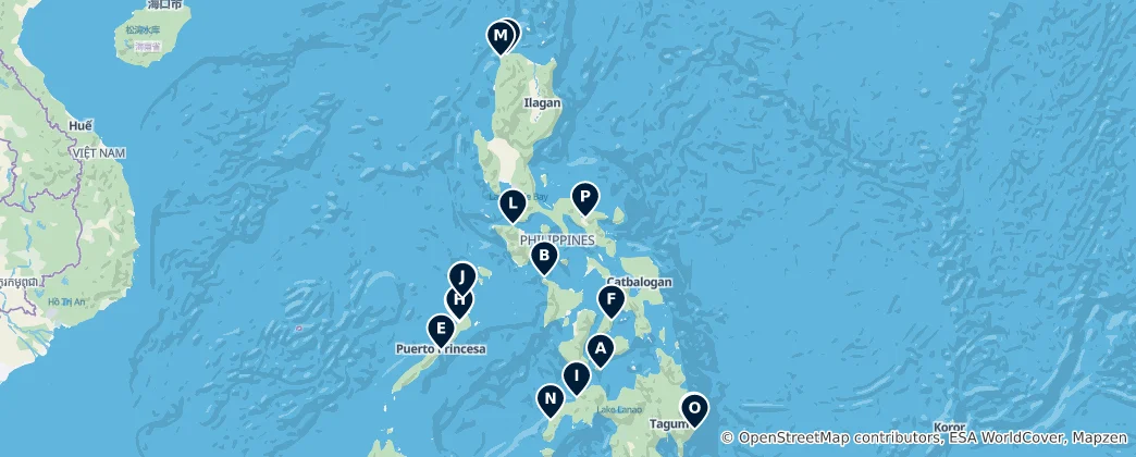 Map of Beaches and Coastal Gems