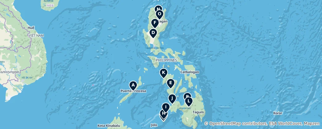Map of Sacred Sites and Churches
