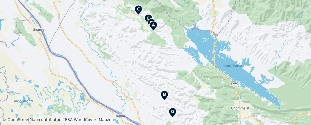 Phou Hinboun National Protected Area Essentials — Harita