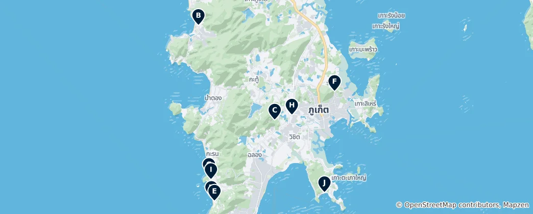 Mapa Phuket Culinary Highlights