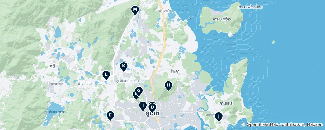 Map of Phuket Essentials