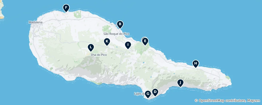 Map of Best Island Viewpoints