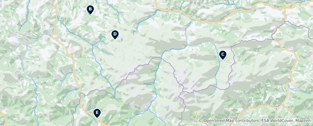 Mapa Notable Catholic Churches