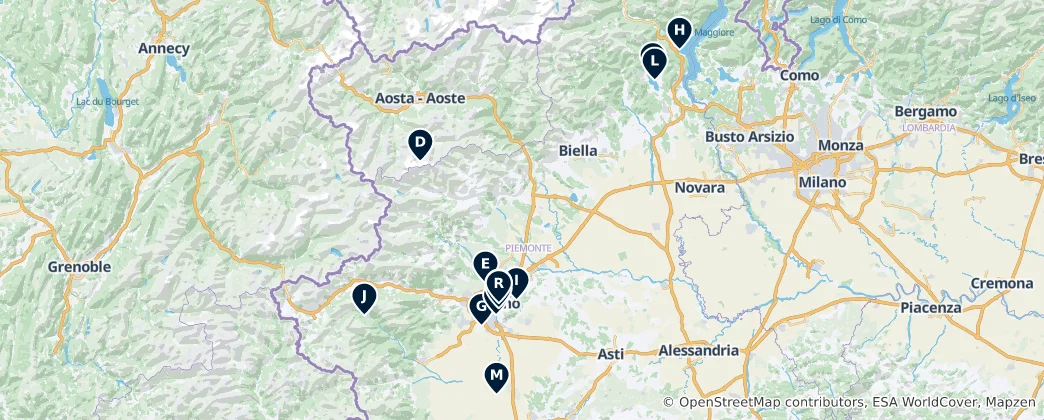 Map of Piedmont Essentials