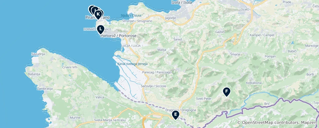 Mapa Historic Sites & Landmarks