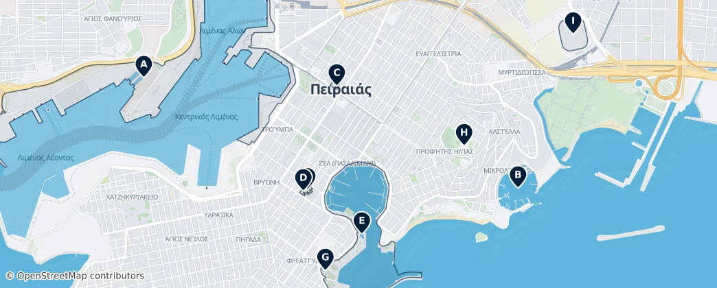 Piraeus Essentials — Mapa