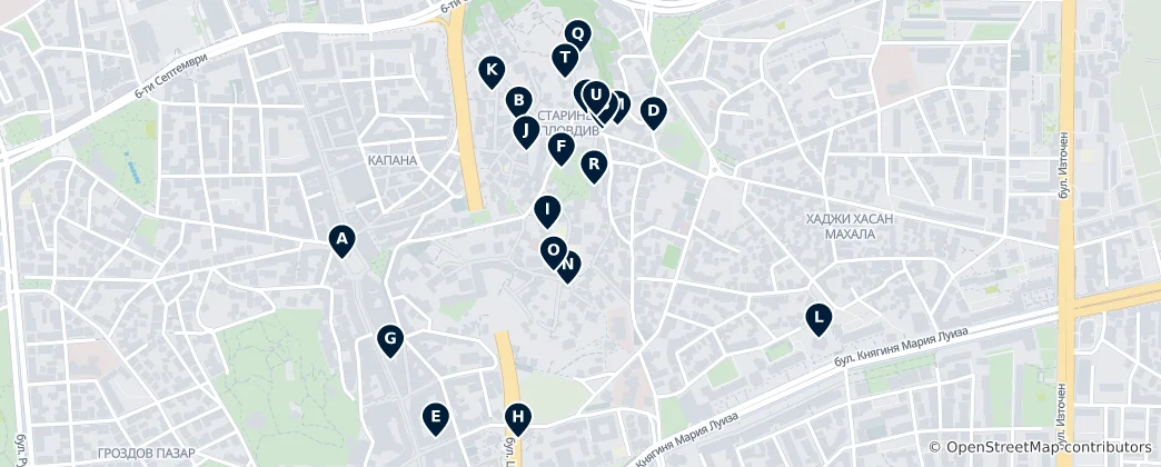 Map of Plovdiv Museums & Galleries