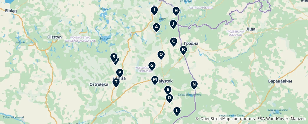 Map of Poland's Sacred Heritage