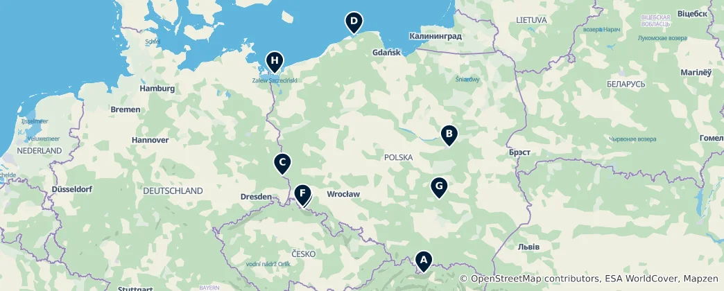 Map of Nature and Parks