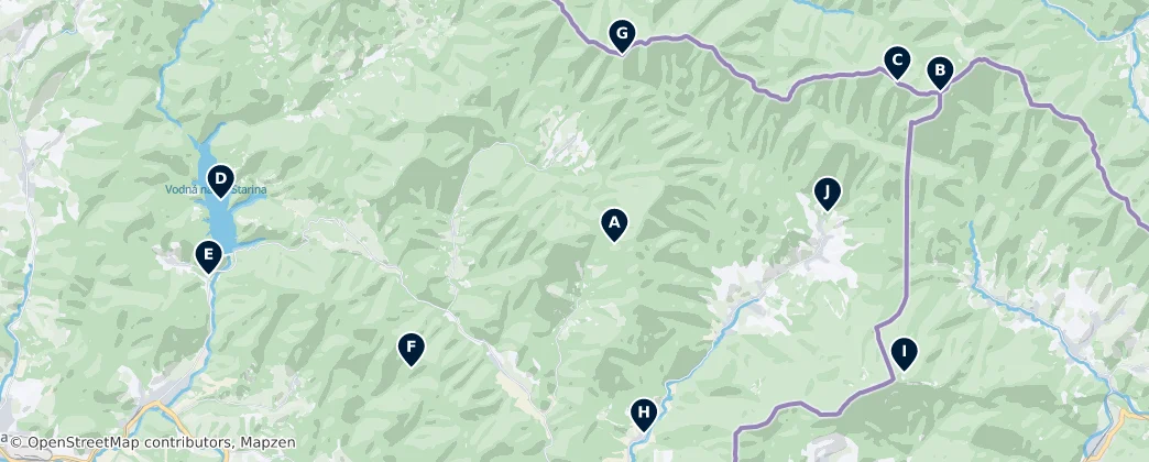 Poloniny National Park Essentials — Mapa