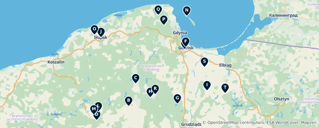 Map of Historic Churches and Chapels