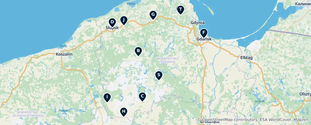 Map of Historic Sites of Poland