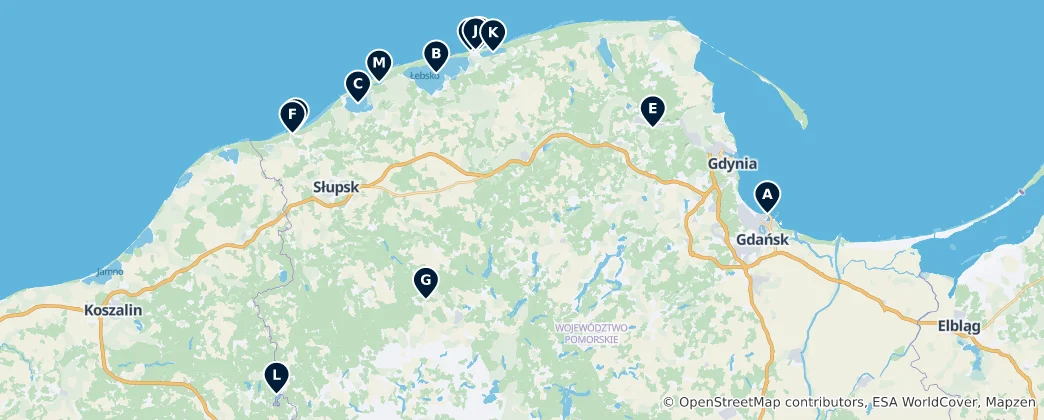 Map of Lakes and Nature Parks