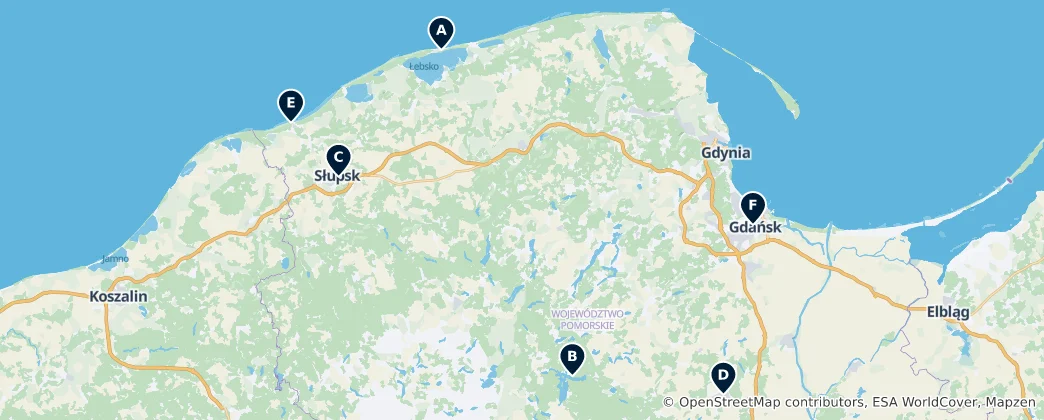 Mapa Unique Hidden Gems