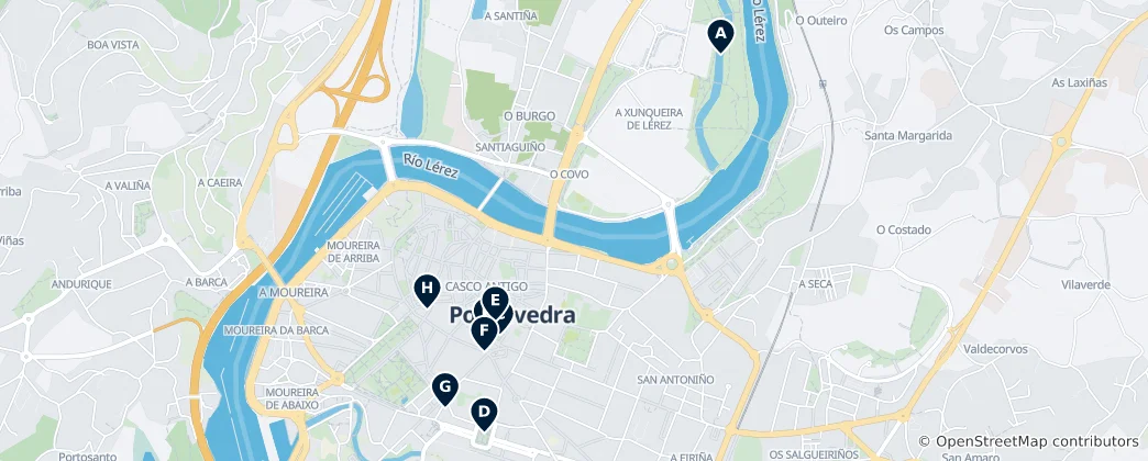 Карта Historic Squares and Parks