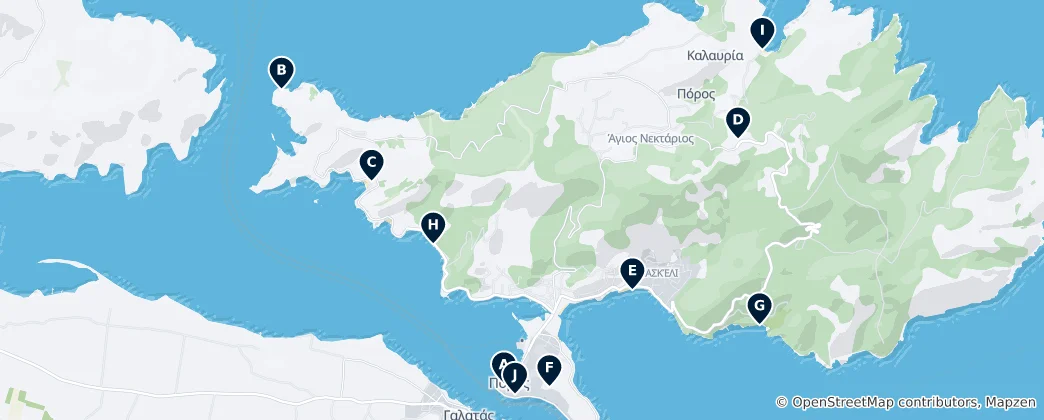 Mapa Poros Essentials