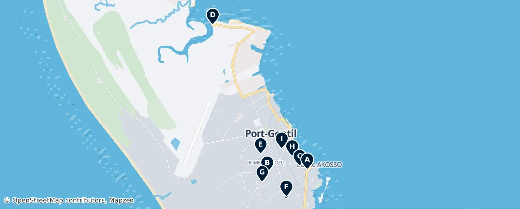Port-Gentil Essentials — Karte