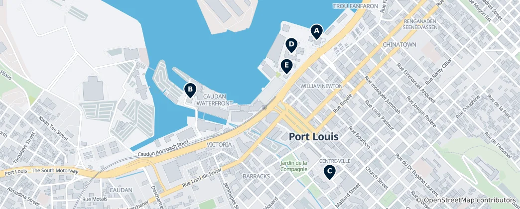 Mappa di Port Louis Highlights