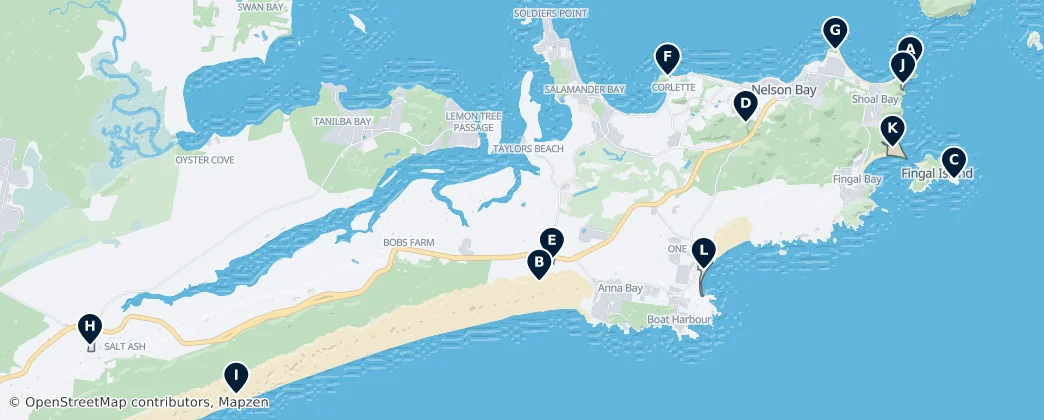 Port Stephens Essentials — 地图