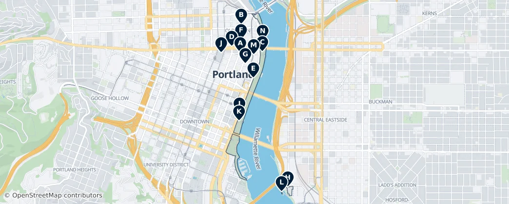 Portland Essentials — Mapa