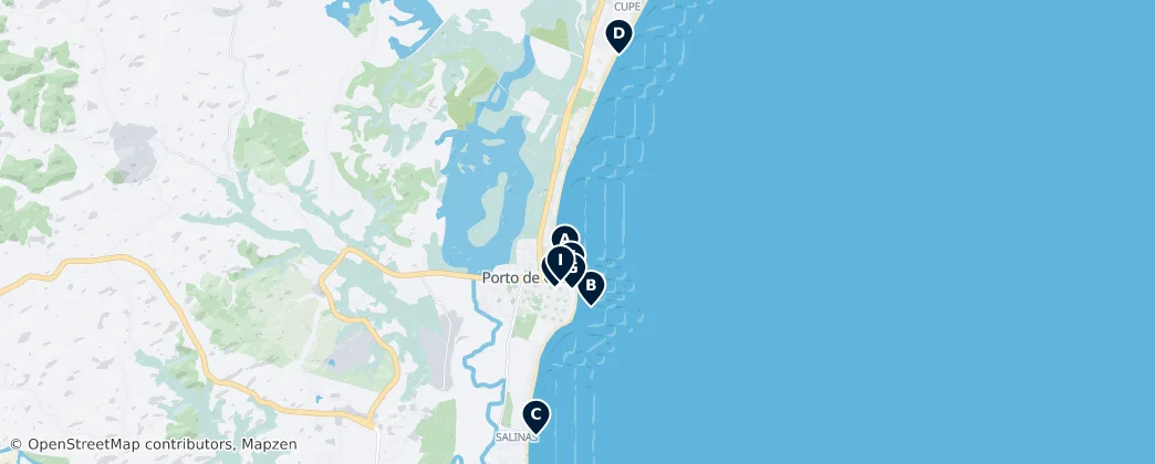 Porto de Galinhas Unmissables 지도