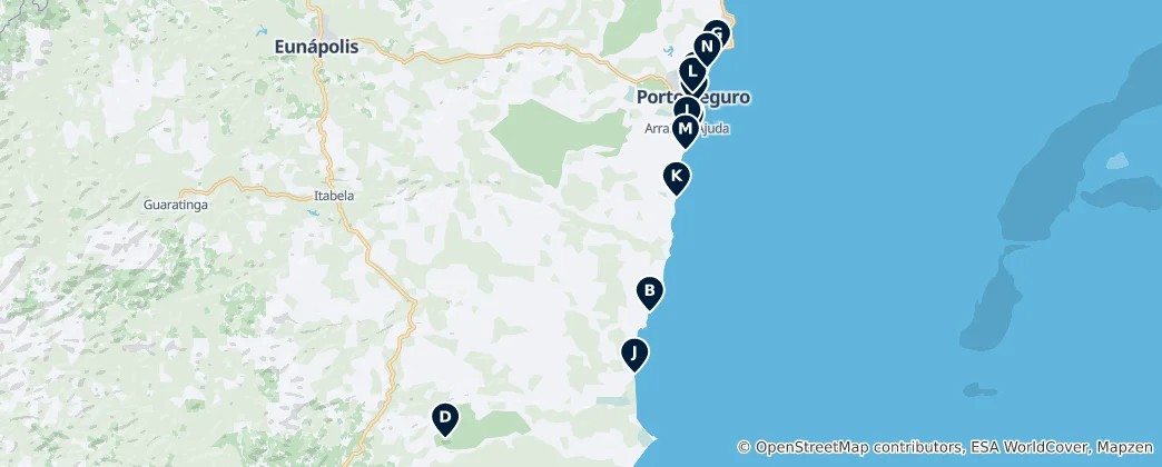 Map of Porto Seguro Essentials