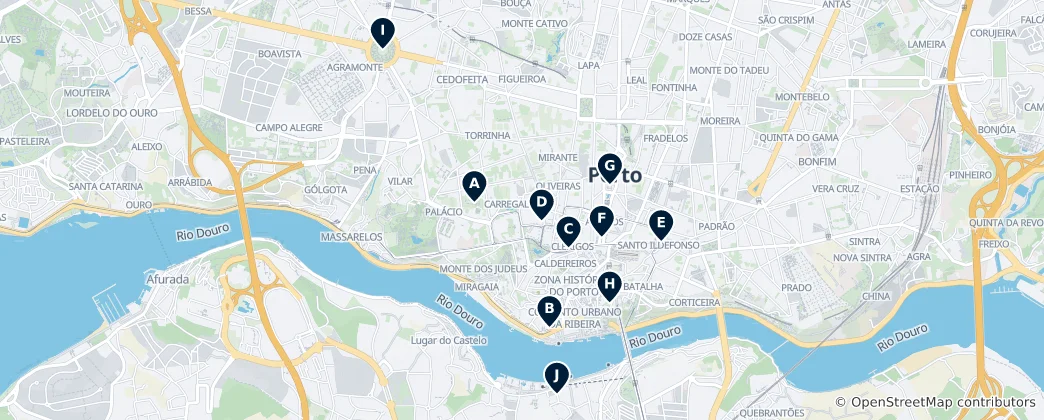 Mappa di Art and Memorials