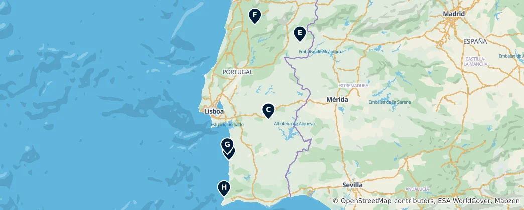 Mappa di Ancient Archaeological Sites