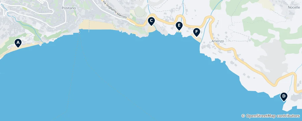 Mapa Beautiful Beaches