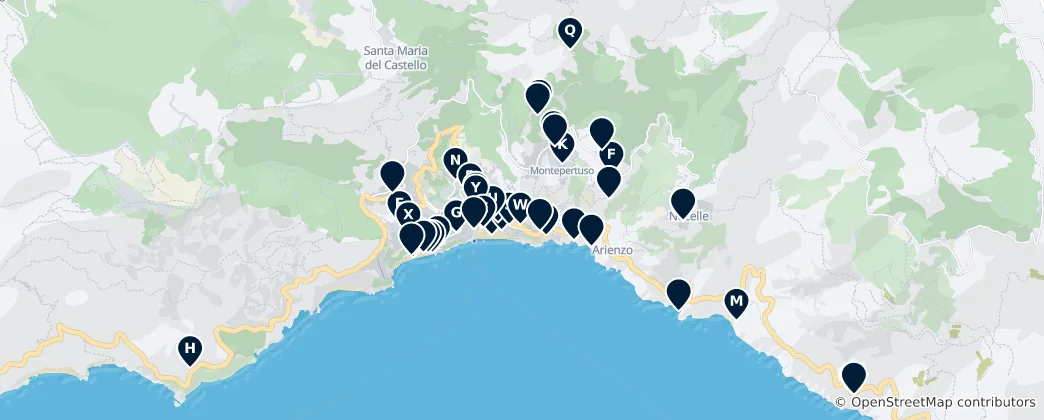 Map of Positano Unmissables