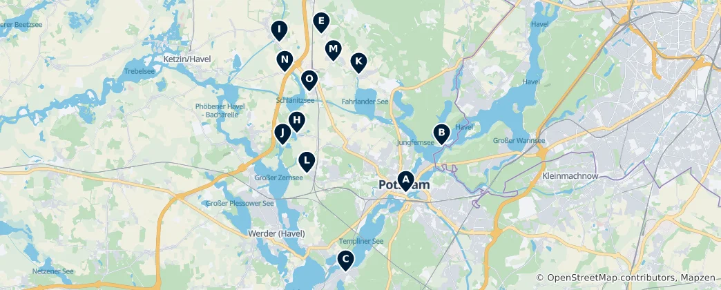 Carte de Historic Protestant Churches