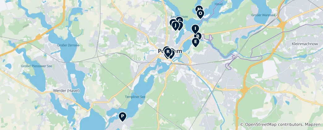 Map of Potsdam's Historic Treasures