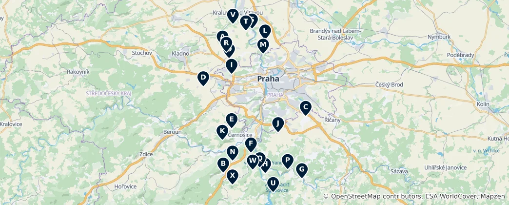 Karte von Historical Sites & Monuments